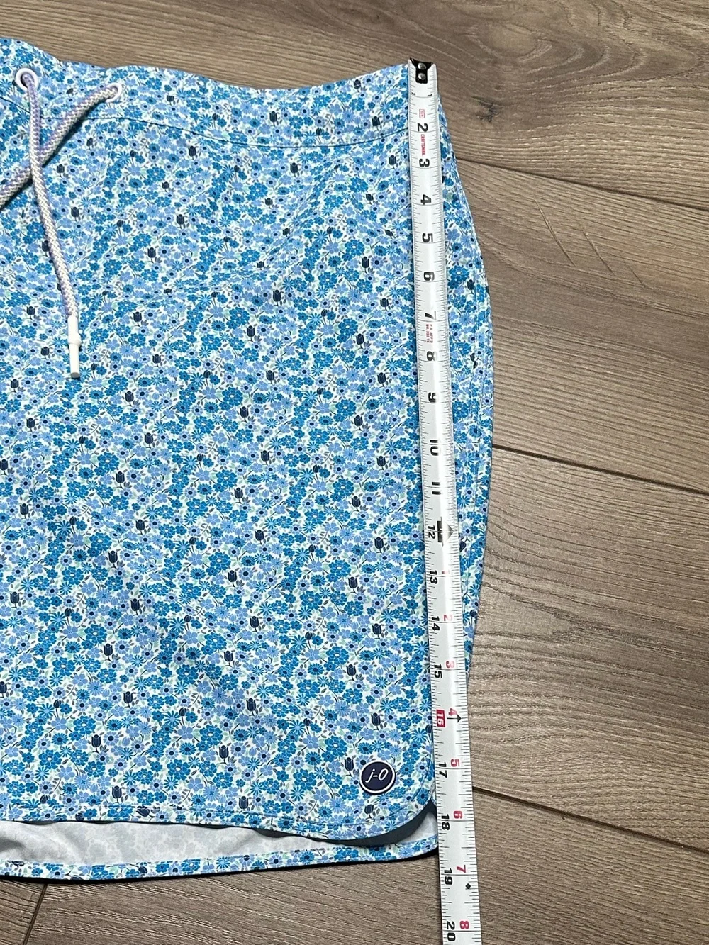 Johnnie-O 7" Hummell Lined Stretch Swim Trunks Surf Shorts Blue Floral Size XL - Picture 12 of 14